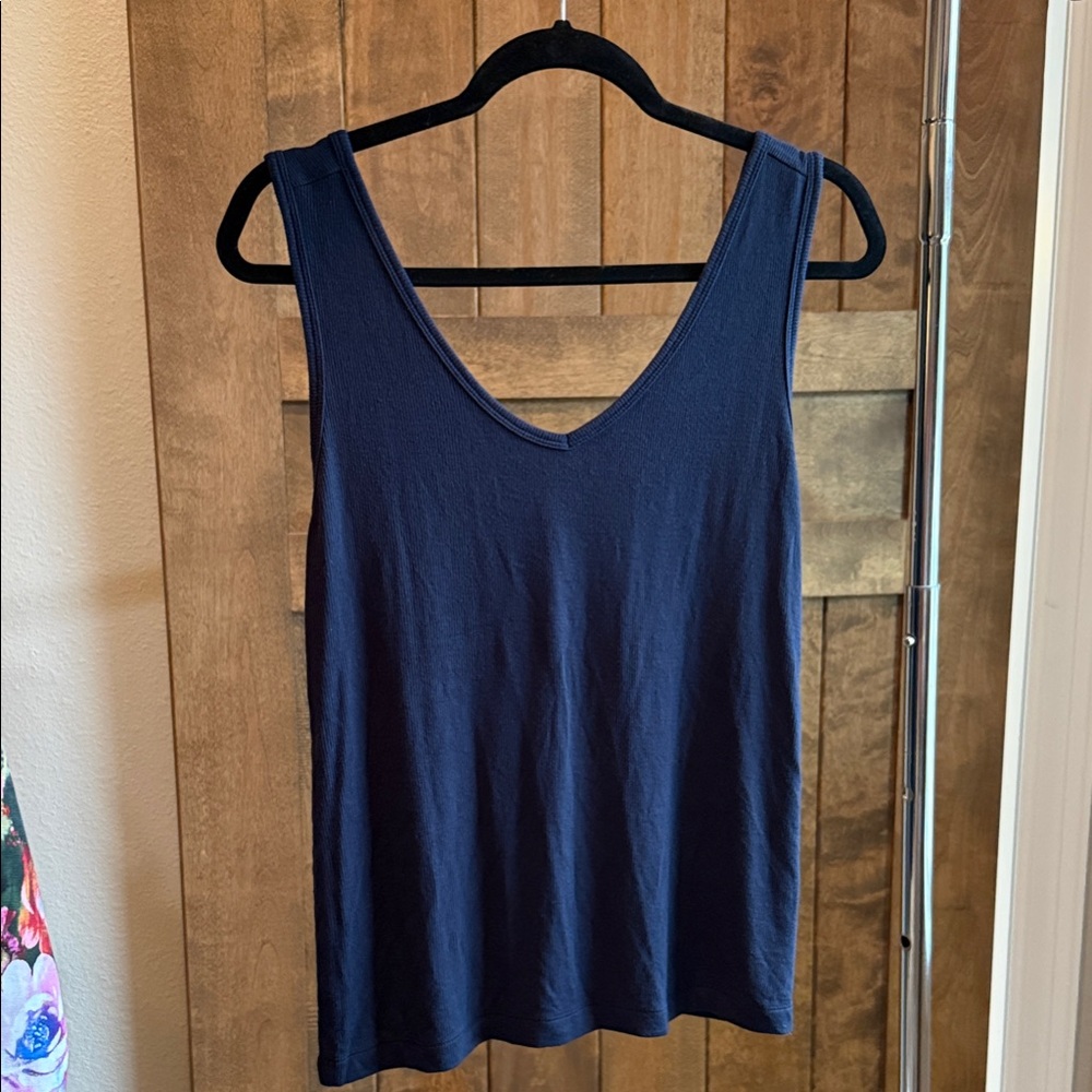 CAbi Navy V-Neck Tank Top